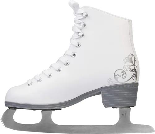 Vista 6 de Bladerunner Ice by Rollerblade Allure - Patines artísticos para mujer, color blanco, patines de hielo, talla 6 de EE. UU