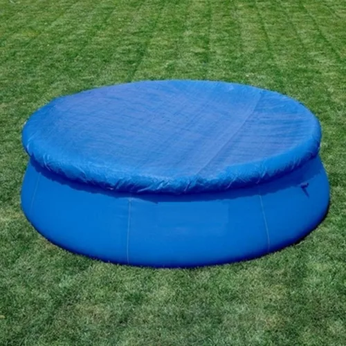 Vista 5 de Garneck Cubierta de piscina redonda de 10 pies de diámetro, fácil de instalar, para piscinas inflables (6 pies)
