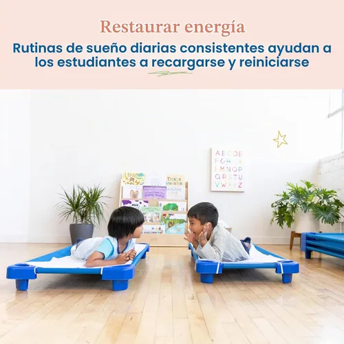 Vista 5 de ECR4Kids - Cama apilable para niños, para el cuidado diurno