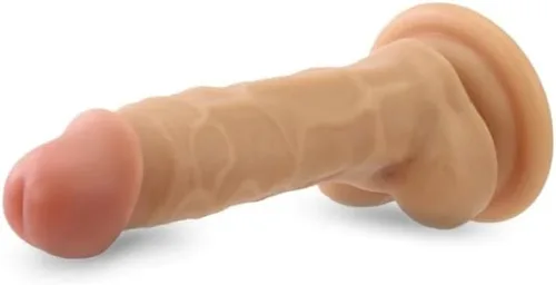 Vista 4 de Varita de placer curvada delgada 7.2 ultra suave con base de succión fuerte DM41023