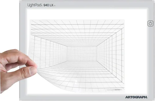 Vista 6 de Hojas de transparencia de cuadrícula geométrica (paquete variado de 4) - 8.5 x 11 pulgadas Transparencias de proyector y caja de luz - Película