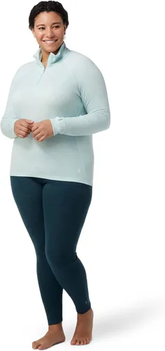 Vista 2 de Smartwool Capa base térmica clásica merino con cremallera de 14 Plus - Mujer