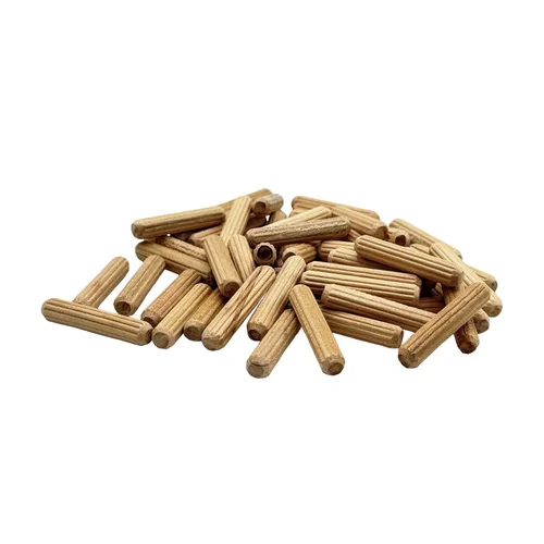Vista 14 de 1/2" x 2" - Paquete de 100 pasadores de madera - Secados al horno, estriados y biselados (1/2" x 2", 100 unidades)