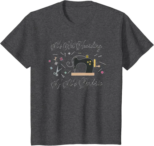 Vista 41 de It's Not Hoarding If Its - Camiseta de costura para acolchado, Blanco, S