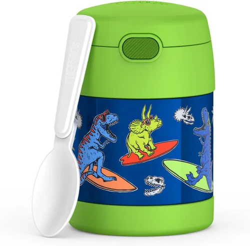 Vista 17 de THERMOS FUNTAINER - Tarro de comida para niños con cuchara, 10 onzas, Baby Shark