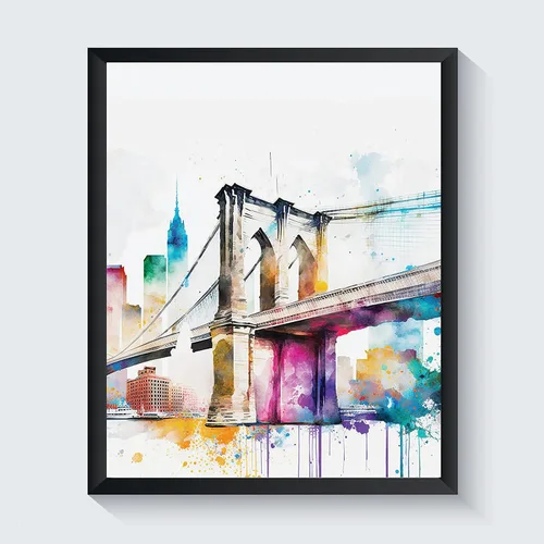 Vista 5 de Impresión artística del mercado de flores de Nueva York, arte de pared de rosas, decoración de arte floral para dormitorio, cocina, baño, póster