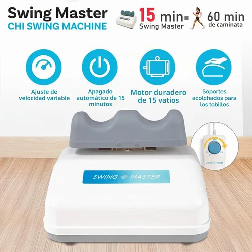 Vista 4 de Daiwa Felicity Swing Master - Chi Swing Machine - Passive Aerobic Exerciser, Swing Master with Figure Trimmer - Lymphatic Massager, Body Shaker, Leg