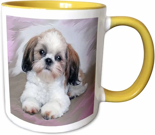 Vista 11 de 3dRose Taza de café, tamaño – 15 oz – Shih Tzu Puppy Dogs ShihTzu – divertido regalo de taza de café