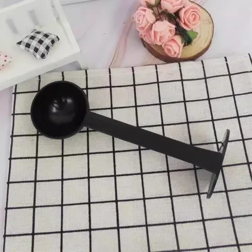 Vista 3 de Cuchara de café de plástico para café con cucharada de medición de manipulación Cuchara de medición de manipulación multifunción de doble propósito