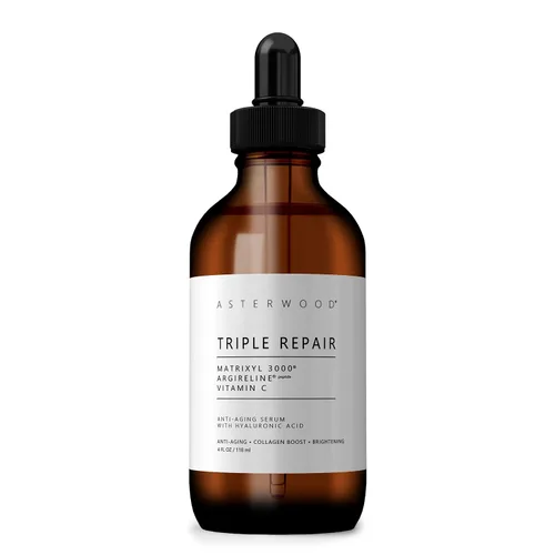 Vista 10 de Asterwood Triple Repair Matrixyl 3000 + Argireline + ácido hialurónico + suero de vitamina C para cara, antienvejecimiento, estimulante de colágeno