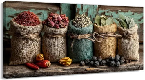 Vista 41 de TIMUBA Decoración de pared de cocina de granja, arte de pared de cocina con texto en inglés "Bless This Home and All Who Enter Kitchen Blessing
