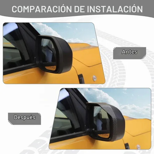 Vista 2 de Cubierta protectora de cejas para espejo lateral Bronco Sport para espejo lateral compatible con Ford Bronco Sport 2021 2022 2023, accesorios