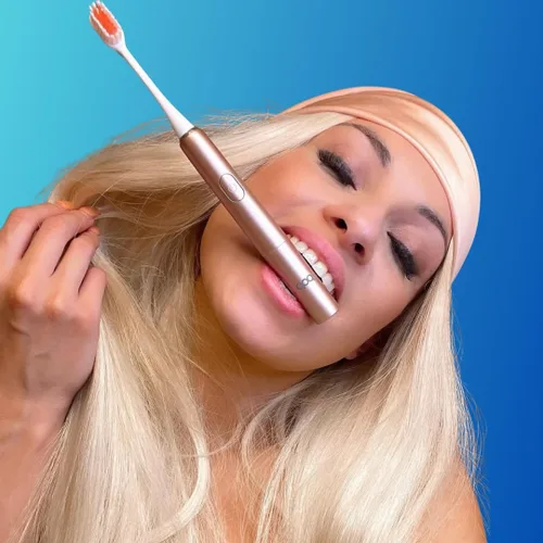 Vista 8 de Pop Sonic Cepillo de dientes eléctrico – Cepillo de dientes eléctrico para adultos – Artículos esenciales de baño y artículos esenciales de viaje