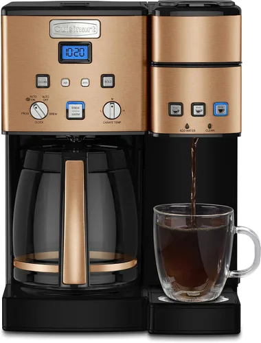 Vista 6 de Cuisinart Cafetera, 12 tazas con 3 cafeteras de tamaño único, 6, 8, 12 onzas, negro/acero inoxidable, SS-15BKSP1