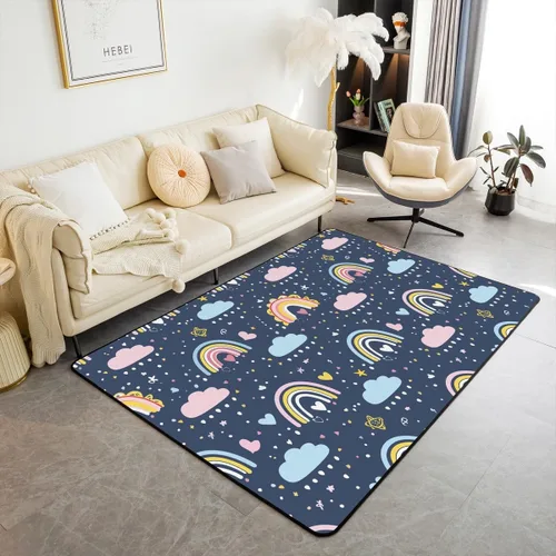 Vista 19 de Erosebridal King and Queen Custom Living Room Rugs 3x5 for Bedroom Romantic Valentine's Day Area Rug for Husband Wife Modern Black Grey His Hers