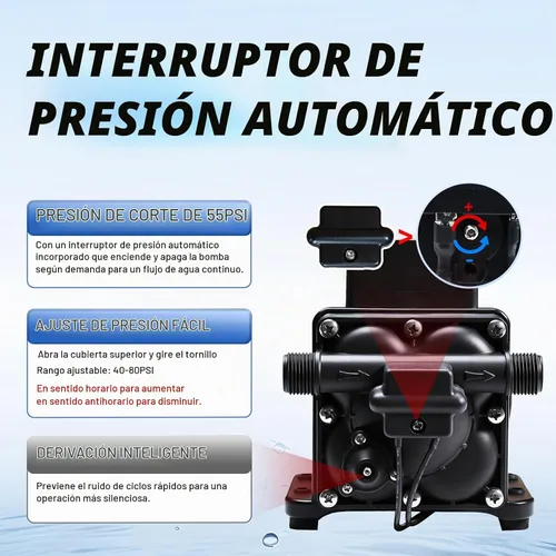 Vista 7 de DC HOUSE 110V Bomba de transferencia de agua sin escobillas, 6.0 GPM 55 PSI