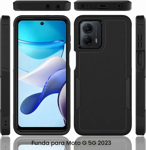Vista 8 de Funda para Moto G 5G 2023 / Moto G Power 5G 2023: funda protectora de doble capa de servicio pesado resistente para teléfono celular a prueba
