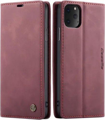 Vista 9 de SINIANL - Funda de piel con tapa a prueba de golpes para iPhone 11, color negro Funda plegable con tapa para Apple iPhone 11 2019 6.1 pulgadas