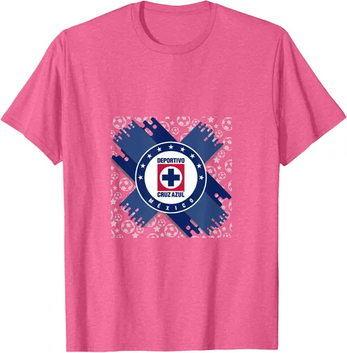 Vista 22 de Camiseta con logotipo de CAZ, Azul / Patchwork, S