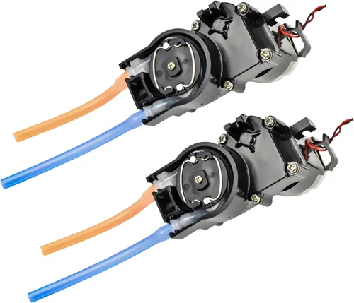 Vista 9 de CHANCS Mini bomba peristáltica de motor paso a paso de precisión de 0.315 in DC 3 V 5 V 3.7 V Caja de engranajes de metal completo Bomba de líquido