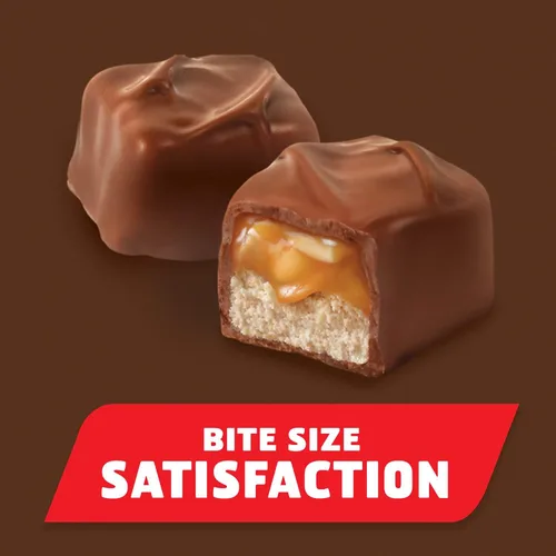 Vista 9 de SNICKERS Barras de caramelo de chocolate tamaño minis, bolsa de 4.4 onzas (paquete de 12)