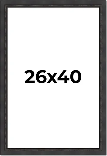 Vista 143 de Poster Palooza Marco de 5 x 5 pulgadas, color negro, cuerda biselada, marco de madera maciza, ancho de moldeo de 2 pulgadas, con plexiglás acrílico