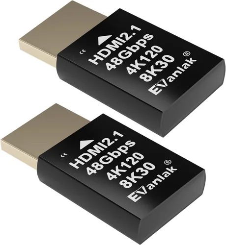 Vista 11 de EVanlak 4K 120Hz HDMI 2.1 Dummy Plug edid Headless - Emulador de pantalla virtual de alta resolución para PC, auriculares VR minería