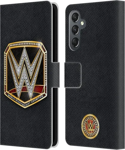 Vista 325 de Head Case Designs Officially Licensed WWE Cruiserweight Champion Title Belts Leather Wallet Case Compatible with Samsung Galaxy A07 4G Campeón