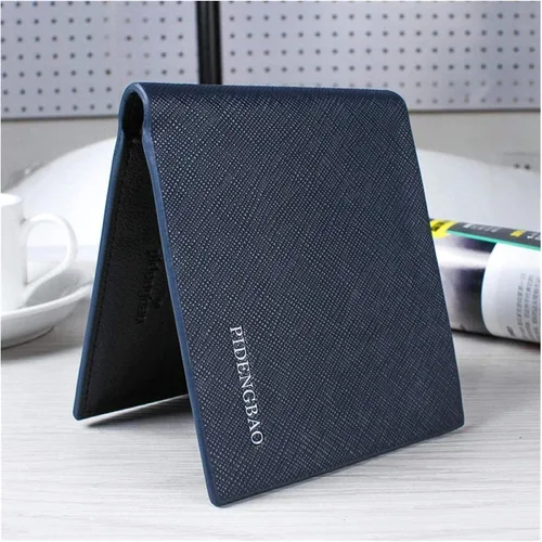 Vista 3 de MOTOZA Men's Wallet Short Student Style Blog Wallet Retro Wallet Korean Style Trendy Horizontal and Vertical Wallet (Color Vertical Brown)