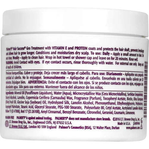 Vista 2 de Palmer's Tratamiento Hair Success Gro con vitamina E, 3.5 onzas
