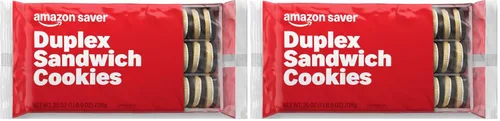 Vista 6 de Amazon Saver, Galletas tipo sándwich dúplex, sabor a chocolate, 25 onzas