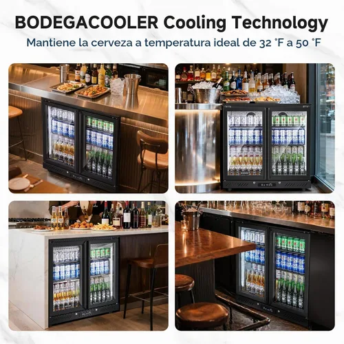 Vista 7 de BODEGA Enfriador de barra trasera, refrigerador comercial de la bebida de 2