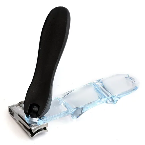 Vista 3 de EZ Grip 360 Grados Rotary cortador de uñas, recortador de acero inoxidable y, con lima de uñas integrada
