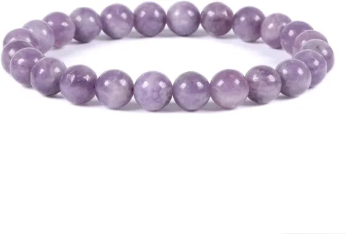Vista 44 de Justinstones Gem - Pulsera elástica de cuentas redondas de piedras semipreciosas de 8 mm, unisex, de 17.78 cm Turmalina negra de grado A