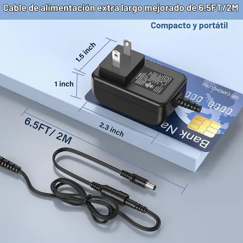 Vista 7 de Reemplazo del cargador de taladro de 9 V para taladro inalámbrico Black