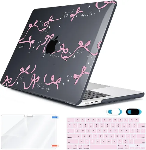 Vista 34 de Compatible con MacBook Air 2026 2025 2024-2022 de 13.6 pulgadas M5 A3449 M4 A3240 M3 A3113 M2 A2681 con Touch ID, carcasa rígida de plástico, hoja