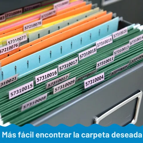Vista 4 de Gersoniel 200 pestañas autoadhesivas insertables de 2 pulgadas con insertos imprimibles con etiquetas para carpetas de archivos, índice de plástico