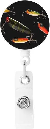 Vista 14 de Carrete de insignia con clip para cinturón, llavero retráctil para enfermera, bulldogs ingleses, clip de identificación para mujeres y hombres
