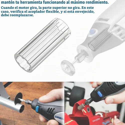 Vista 6 de Piezas de repuesto Dremel, 395 acoplamiento de herramientas rotativas compatibles con piezas de herramientas Dremel 2615294309-4