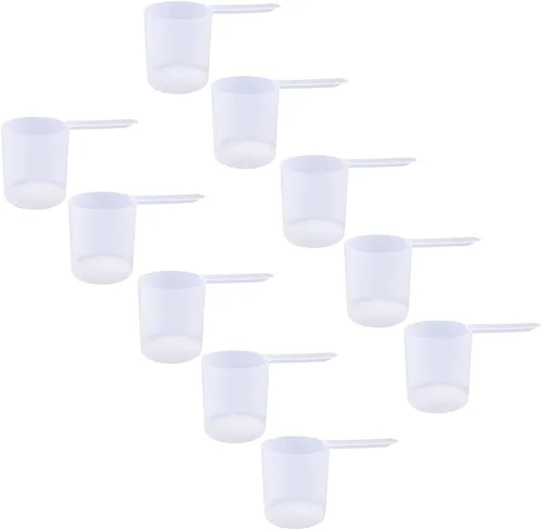 Vista 77 de Cuchara de plástico de mango largo, cucharas medidoras para polvos y gránulos, café, alimentos para mascotas, granos, proteínas, especias y otros