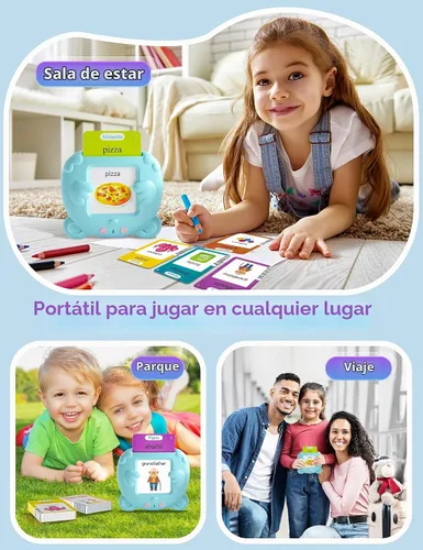 Vista 7 de Tarjetas didácticas parlantes en español e inglés para niños pequeños, 510 palabras de vista, juguetes de aprendizaje bilingüe para niños, juguetes