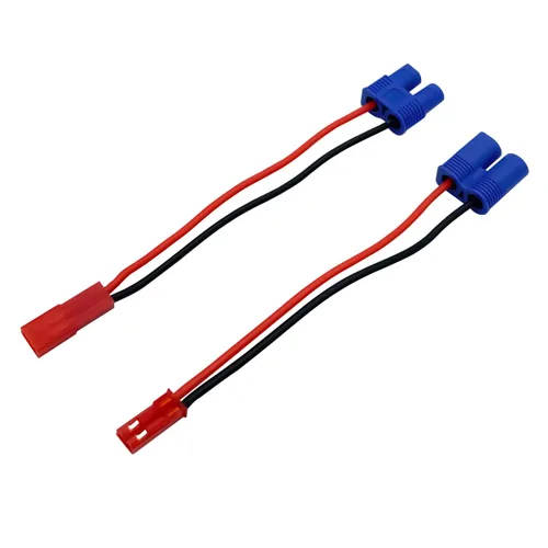 Vista 5 de 2 pares de conectores adaptadores JST a EC3 macho hembra para batería Lipo con cable de 10 cm 20 awg para RC FPV Racing Drone Multicopter Quadcopter