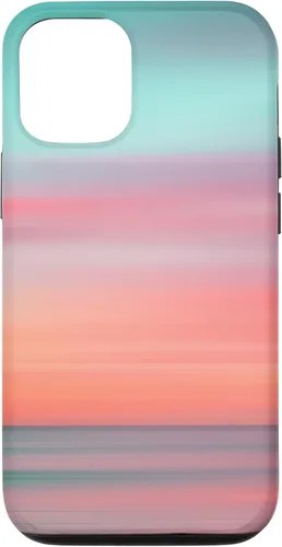 Vista 28 de Funda hawaiana para iPhone 17, diseño de playa tropical de Hawái, color azul melocotón
