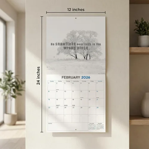 Vista 9 de Calendario de grises africanos 2025 2026 – Planificador mensual de pared de aves africanas – 12 x 18 pulgadas (abierto), calendario de pared