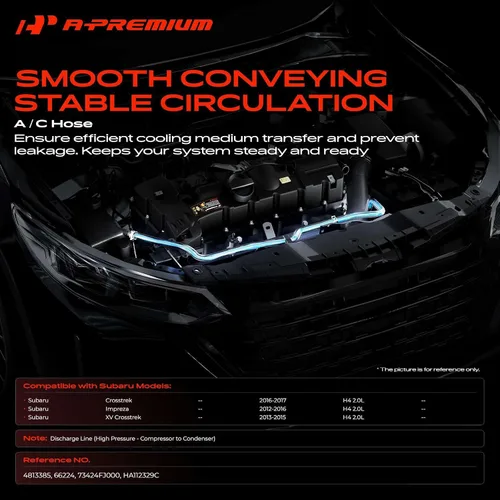 Vista 2 de A-Premium Conjunto de manguera de línea de descarga de A/C compatible