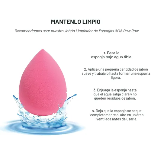 Vista 9 de AOA Studio Juego de 6 esponjas de maquillaje de colección, esponja de maquillaje, sin látex y de alta definición, súper suave, juego de 6 esponjas