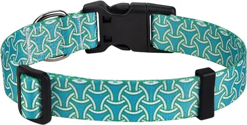 Vista 2 de Collar para Perros para Perros Pequeños y Gatos, Collar Suave y Cómodo para Mascotas para Perros Pequeños, Medianos y Grandes, Patrón Geométrico