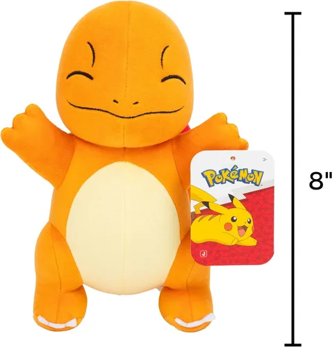 Vista 4 de Pokémon Peluche Charmander de 8 pulgadas