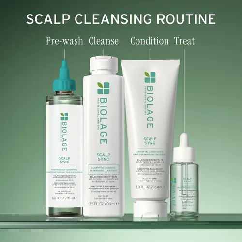 Vista 6 de Biolage Scalp Sync Clarifying Shampoo - Residue & Buildup Remover, For Oily Scalp