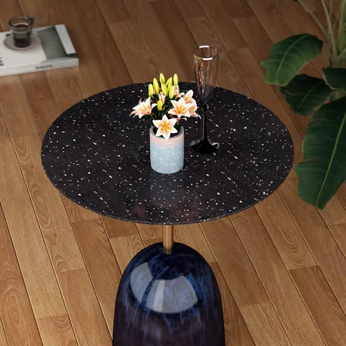 Vista 6 de FunStick Papel adhesivo de granito Galaxy para encimeras de granito negro, papel de contacto para encimera, impermeable, autoadhesivo, mármol